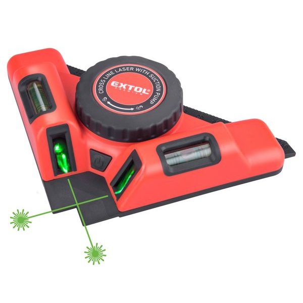 EXTOL PREMIUM LASER ZELENÝ-ÚHELNÍK 90°, S ELEKTR. PŘÍSAVNÝM MODULEM, 8823303 - STAVEBNÍ LASERY{% if zbozi.kategorie.adresa_nazvy[0] != zbozi.kategorie.nazev %} - MĚŘÍCÍ TECHNIKA{% endif %}