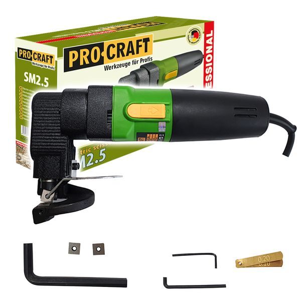 NŮŽKY NA PLECH ELEKTRICKÉ PROCRAFT SM 2,5 | SM 2,5 PROCRAFT - EL. NŮŽKY A PROSTŘIHOVAČE{% if zbozi.kategorie.adresa_nazvy[0] != zbozi.kategorie.nazev %} - ELEKTRICKÉ NÁŘADÍ{% endif %}