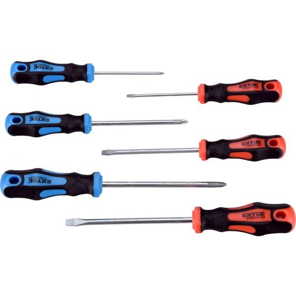 EXTOL PREMIUM ŠROUBOVÁKY SADA 6KS, 3X(-),3X(PH), CRV, 8819256 - SADY ŠROUBOVÁKŮ{% if zbozi.kategorie.adresa_nazvy[0] != zbozi.kategorie.nazev %} - RUČNÍ NÁŘADÍ{% endif %}