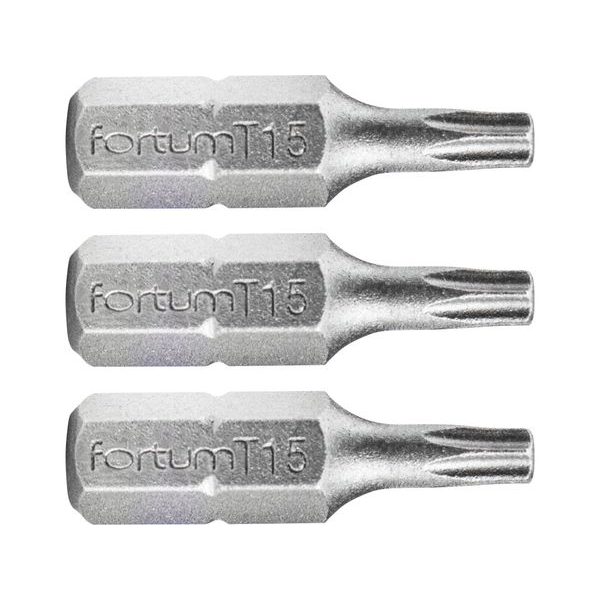 FORTUM HROT TORX, SADA 3KS, T 15X25MM, S2, 4741415 - STANDARDNÍ BITY TORX{% if zbozi.kategorie.adresa_nazvy[0] != zbozi.kategorie.nazev %} - PŘÍSLUŠENSTVÍ{% endif %}