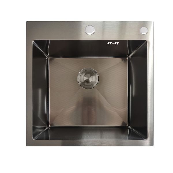 NEREZOVÝ DŘEZ MIXXUS MH5050 DECOR GRAPHITE SE SIFONEM, GRAFITOVÝ | MH5050 DECOR GRAPHITE MIXXUS - DŘEZY{% if zbozi.kategorie.adresa_nazvy[0] != zbozi.kategorie.nazev %} - SANITA{% endif %}