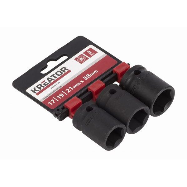 KREATOR KRT095100 3KS NÁSTRČNÝCH HLAVIC 17-19-21MM 1/2" - NÁSTRČNÉ HLAVICE, OŘECHY{% if zbozi.kategorie.adresa_nazvy[0] != zbozi.kategorie.nazev %} - RUČNÍ NÁŘADÍ{% endif %}