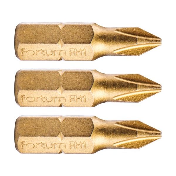 FORTUM HROT KŘÍŽOVÝ PHILLIPS, SADA 3KS, PH 1X25MM,TITAN. ÚPRAVA, S2, 4741271 - STANDARDNÍ BITY PH{% if zbozi.kategorie.adresa_nazvy[0] != zbozi.kategorie.nazev %} - PŘÍSLUŠENSTVÍ{% endif %}