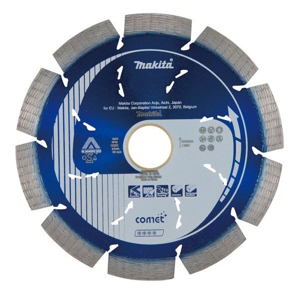 MAKITA B-12778 - KOTOUČ ŘEZNÝ DIAMANTOVÝ COMET RAPID 125X22.23MM - DIA KOTOUČ 125 MM{% if zbozi.kategorie.adresa_nazvy[0] != zbozi.kategorie.nazev %} - PŘÍSLUŠENSTVÍ{% endif %}