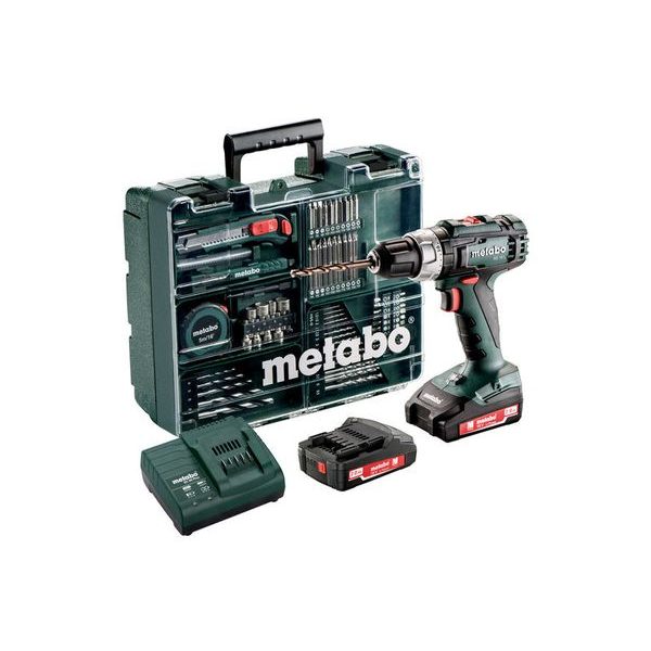 METABO BS 18 L SET MOBILNÍ DÍLNA 2X2,0AH# - AKU ŠROUBOVÁK 18V - 20V{% if zbozi.kategorie.adresa_nazvy[0] != zbozi.kategorie.nazev %} - AKU NÁŘADÍ{% endif %}