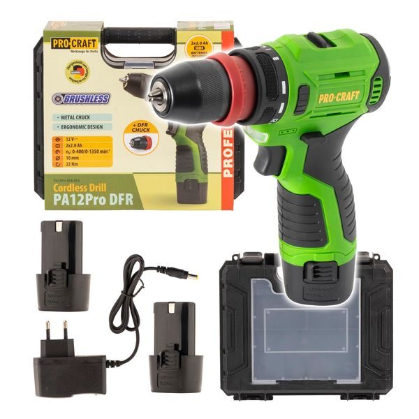 AKU ŠROUBOVÁK PROCRAFT PA12PRO DFR-2B-C | PA12PRO DFR-2B-C PROCRAFT - AKU ŠROUBOVÁK 12 V{% if zbozi.kategorie.adresa_nazvy[0] != zbozi.kategorie.nazev %} - AKU NÁŘADÍ{% endif %}