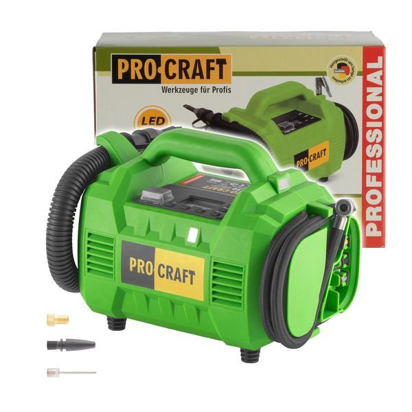 AKU KOMPRESOR S VYFUKOVACÍ PISTOLÍ LK30 PROCRAFT (BEZ BATERIE A NABÍJEČKY) | LK30 BB PROCRAFT - AKU KOMPRESORY{% if zbozi.kategorie.adresa_nazvy[0] != zbozi.kategorie.nazev %} - AKU NÁŘADÍ{% endif %}