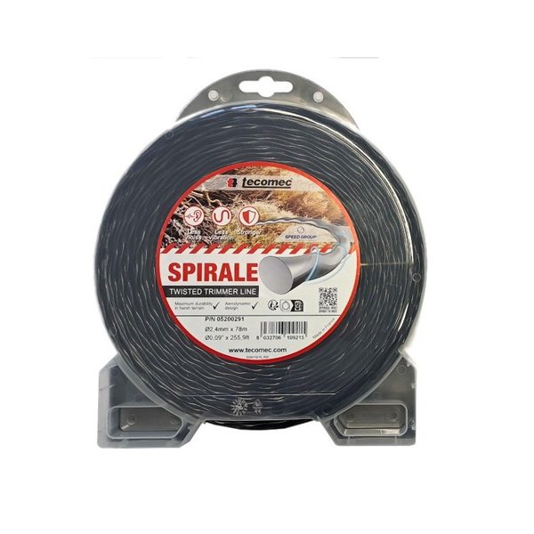 STRUNA ŽACÍ TECOMEC 2,4MM X 78M - SPIRALE 05200291 - ŽACÍ STRUNY{% if zbozi.kategorie.adresa_nazvy[0] != zbozi.kategorie.nazev %} - ZAHRADA{% endif %}