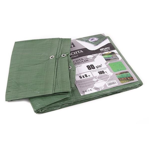 PLACHTA 80G ZELENÁ 6X8M - PLACHTY STANDARD{% if zbozi.kategorie.adresa_nazvy[0] != zbozi.kategorie.nazev %} - DÍLNA A GARÁŽ{% endif %}