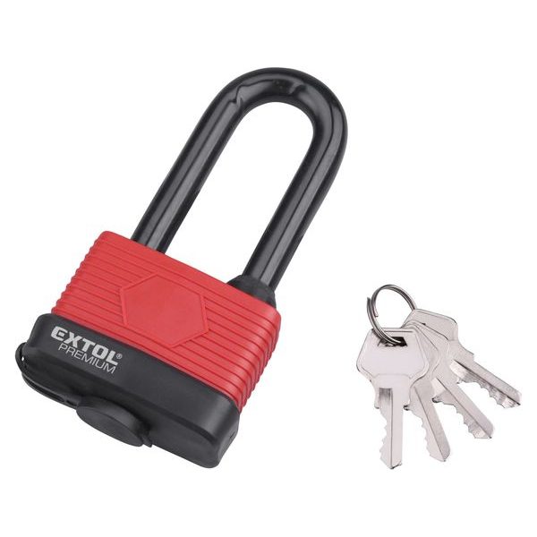 EXTOL PREMIUM ZÁMEK VISACÍ VODĚODOLNÝ, PRODLOUŽENÝ, 65MM, 8857665 - ZÁMKY VISACÍ{% if zbozi.kategorie.adresa_nazvy[0] != zbozi.kategorie.nazev %} - DÍLNA A GARÁŽ{% endif %}