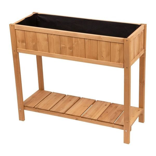 ZÁHON VYVÝŠENÝ 89X33X76CM, DŘEVO, S POLICÍ - VYVÝŠENÉ ZÁHONY{% if zbozi.kategorie.adresa_nazvy[0] != zbozi.kategorie.nazev %} - ZAHRADA{% endif %}