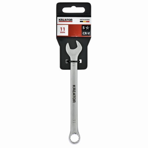 KREATOR KRTH30406 OBOUSTRANNÝ KLÍČ OČKO/OTEVŘENÝ 11MM - KLÍČE OČKO/OTEVŘENÉ{% if zbozi.kategorie.adresa_nazvy[0] != zbozi.kategorie.nazev %} - RUČNÍ NÁŘADÍ{% endif %}