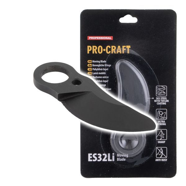 NÁHRADNÍ HORNÍ NŮŽ NA AKU NŮŽKY PROCRAFT ES32LI | ES32LI MOVING BLADE PROCRAFT - PŘÍSLUŠENSTVÍ PROCRAFT{% if zbozi.kategorie.adresa_nazvy[0] != zbozi.kategorie.nazev %} - NÁHRADNÍ DÍLY{% endif %}