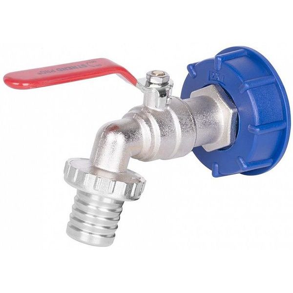 SADA, VENTIL 1 1/4" + PLASTOVÁ REDUKCE 60MM + VÝPUSŤ 1", NA IBC NÁDRŽ - ZAHRADNÍ KOHOUTKY{% if zbozi.kategorie.adresa_nazvy[0] != zbozi.kategorie.nazev %} - ZAHRADA{% endif %}