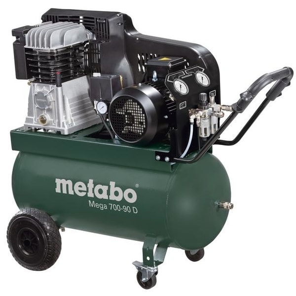 METABO MEGA 700-90 D 2/19 - OLEJOVÉ KOMPRESORY{% if zbozi.kategorie.adresa_nazvy[0] != zbozi.kategorie.nazev %} - PNEU NÁŘADÍ{% endif %}