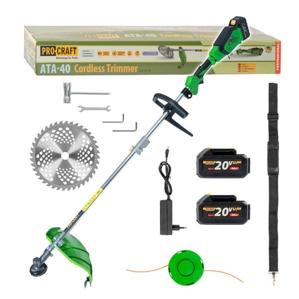 AKU KŘOVINOŘEZ PROCRAFT ATA-40 | ATA-40 PROCRAFT - AKU KŘOVINOŘEZY{% if zbozi.kategorie.adresa_nazvy[0] != zbozi.kategorie.nazev %} - ZAHRADA{% endif %}