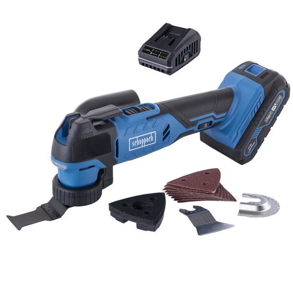 SCHEPPACH C-MT40-X-SET S 20 V IXES AKU MULTIFUNKČNÍ NÁSTROJ + 2AH BATERIE + NABÍJEČKA 2,4 A - AKU MULTIFUNKČNÍ, OSCILAČNÍ BRUSKY (MULTITOOL){% if zbozi.kategorie.adresa_nazvy[0] != zbozi.kategorie.nazev %} - AKU NÁŘADÍ{% endif %}