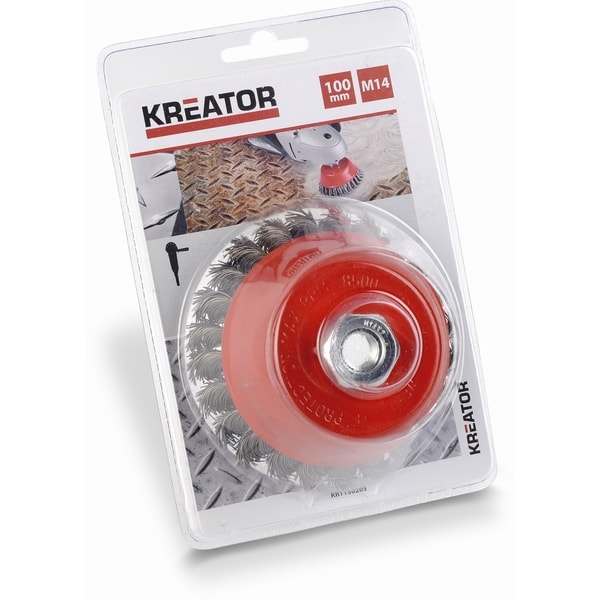 KREATOR KRT150205 BRUSNÝ COPÁNKOVÝ KARTÁČ M14-100MM - KARTÁČE NA BRUSKU{% if zbozi.kategorie.adresa_nazvy[0] != zbozi.kategorie.nazev %} - PŘÍSLUŠENSTVÍ{% endif %}