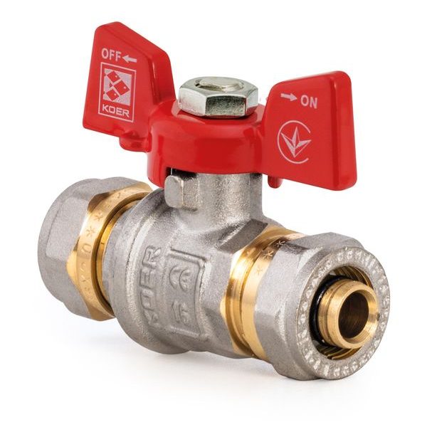 KULOVÝ KOHOUT SE SVĚRNÝM ŠROUBENÍM, MOTÝL, ČERVENÝ, KR.353 Ø16×Ø16 | KR.353 Ø16×Ø16 PROCRAFT - PŘÍSLUŠENSTVÍ (KOHOUTY, ŠROUBENÍ,...){% if zbozi.kategorie.adresa_nazvy[0] != zbozi.kategorie.nazev %} - SANITA{% endif %}