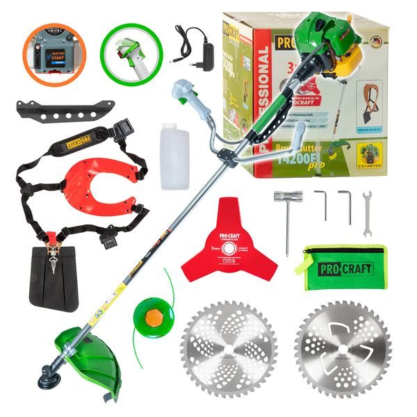 BENZÍNOVÝ KŘOVINOŘEZ S ELEKTRICKÝM STARTOVANÍM PROCRAFT T4200EL PRO | T4200EL PRO PROCRAFT - 2-TAKTNÍ KŘOVINOŘEZY{% if zbozi.kategorie.adresa_nazvy[0] != zbozi.kategorie.nazev %} - ZAHRADA{% endif %}