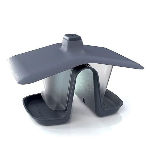 KRMÍTKO PRO PTÁKY BIRDYFEED DOUBLE ANTRACIT 28CM - PRO CHOVATELE{% if zbozi.kategorie.adresa_nazvy[0] != zbozi.kategorie.nazev %} - KRMIVA{% endif %}
