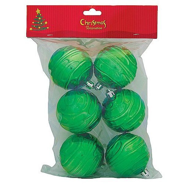 OZDOBA XMAS N2 70L331106A, 6 DÍLNÁ, ZELENÁ - BAŇKY NA STROMEČEK, OZDOBY{% if zbozi.kategorie.adresa_nazvy[0] != zbozi.kategorie.nazev %} - DŮM A DOMÁCNOST, ELEKTRO..{% endif %}
