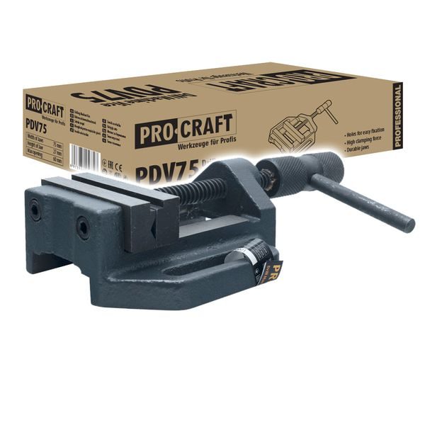 SVĚRÁK POD VRTAČKU PROCRAFT PDV75 | PDV75 PROCRAFT - SVĚRÁKY{% if zbozi.kategorie.adresa_nazvy[0] != zbozi.kategorie.nazev %} - DÍLNA A GARÁŽ{% endif %}