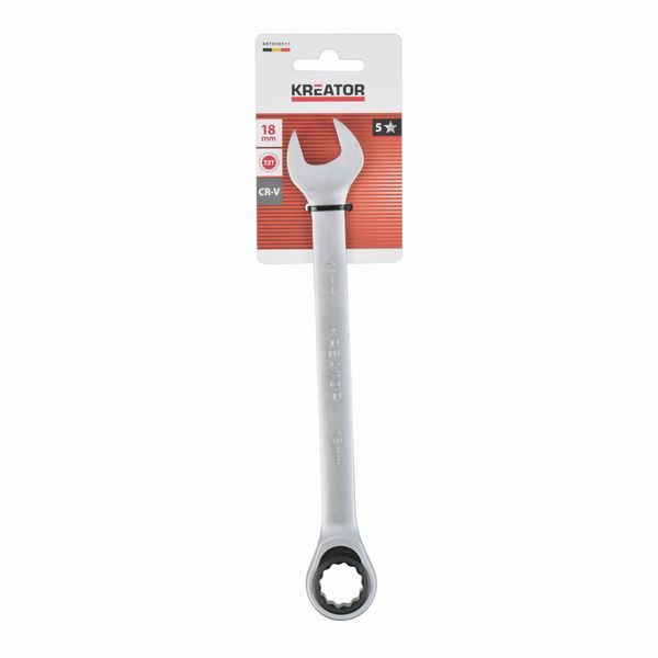 KREATOR KRTH30511 OBOUSTRANNÝ KLÍČ OČKO-RÁČNA/OTEVŘENÝ 18 MM - KLÍČE OČKO-RÁČNA/OTEVŘENÝ{% if zbozi.kategorie.adresa_nazvy[0] != zbozi.kategorie.nazev %} - RUČNÍ NÁŘADÍ{% endif %}