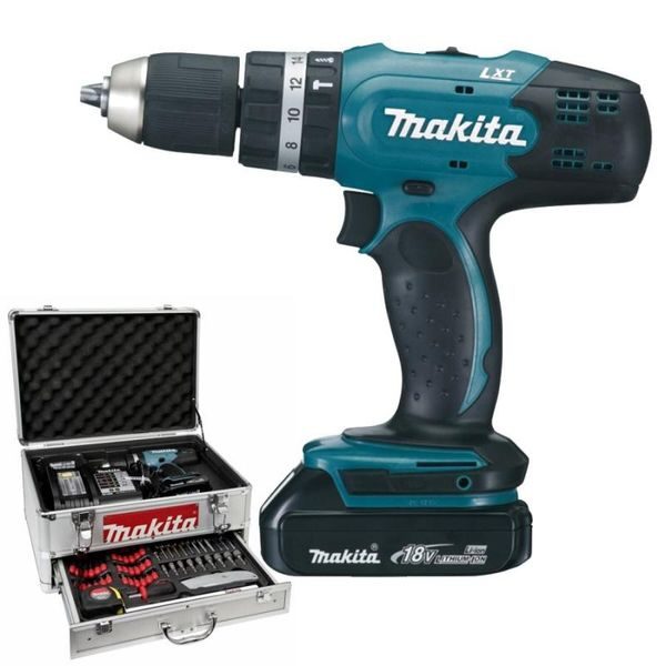 MAKITA DHP453SYEX - AKU PŘÍKLEPOVÝ ŠROUBOVÁK S PŘÍSLUŠENSTVÍM LI-ION LXT 18V/1,5AH - PŘÍKLEPOVÝ ŠROUBOVÁK 18V - 20V{% if zbozi.kategorie.adresa_nazvy[0] != zbozi.kategorie.nazev %} - AKU NÁŘADÍ{% endif %}