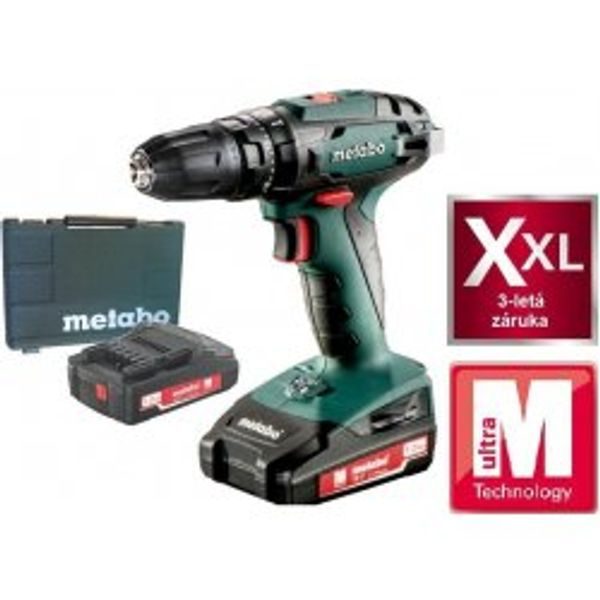 METABO SB 18 2X1,3 AH - 10MM# 1/19 - PŘÍKLEPOVÝ ŠROUBOVÁK 18V - 20V{% if zbozi.kategorie.adresa_nazvy[0] != zbozi.kategorie.nazev %} - AKU NÁŘADÍ{% endif %}