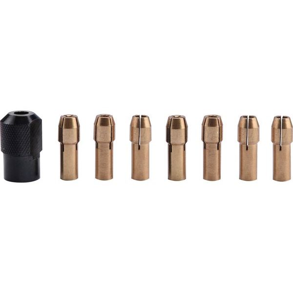 EXTOL CRAFT KLEŠTINY, SADA 8KS, ⌀1-1,6-2-2,3-3-2X3,2MM, HLAVICE M8×0,75, 404191 - PRO BRUSKY EXTOL{% if zbozi.kategorie.adresa_nazvy[0] != zbozi.kategorie.nazev %} - NÁHRADNÍ DÍLY{% endif %}