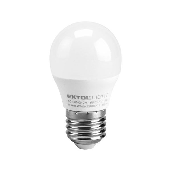 EXTOL LIGHT ŽÁROVKA LED MINI, 410LM, 5W, E27, TEPLÁ BÍLÁ, 43006 - NÁHRADNÍ ŽÁROVKY A ZÁŘIVKY{% if zbozi.kategorie.adresa_nazvy[0] != zbozi.kategorie.nazev %} - SVÍTIDLA{% endif %}