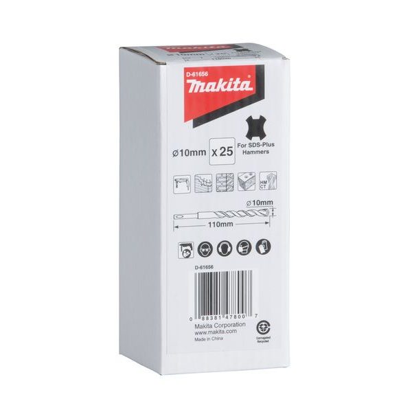MAKITA D-61656 - VRTÁK SDS-PLUS D 10X42/110MM, 25KS (BAL) STOP - VRTÁKY SDS V-PLUS MAKITA{% if zbozi.kategorie.adresa_nazvy[0] != zbozi.kategorie.nazev %} - PŘÍSLUŠENSTVÍ{% endif %}