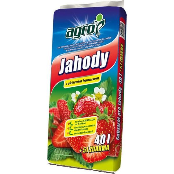 AGRO SUBSTRÁT PRO JAHODY 40 + 5 L ZDARMA - SUBSTRÁTY{% if zbozi.kategorie.adresa_nazvy[0] != zbozi.kategorie.nazev %} - ZAHRADA{% endif %}