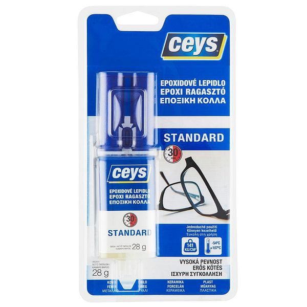 CEYS EPOXIDOVÉ DVOUSLOŽKOVÉ LEPIDLO STANDARD 28G - LEPIDLA{% if zbozi.kategorie.adresa_nazvy[0] != zbozi.kategorie.nazev %} - DÍLNA A GARÁŽ{% endif %}
