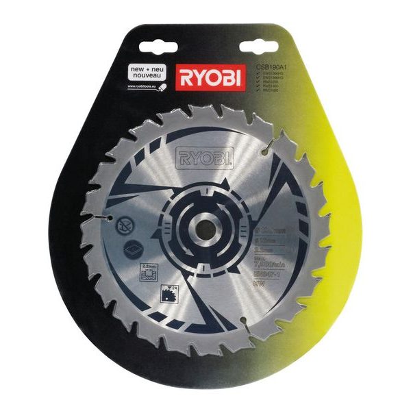 RYOBI CSB190A1 PILOVÝ KOTOUČ PR. 190 MM (PRO RWS1250, RWS1400, RWS1600) - PŘÍSLUŠENSTVÍ RYOBI{% if zbozi.kategorie.adresa_nazvy[0] != zbozi.kategorie.nazev %} - NÁHRADNÍ DÍLY{% endif %}