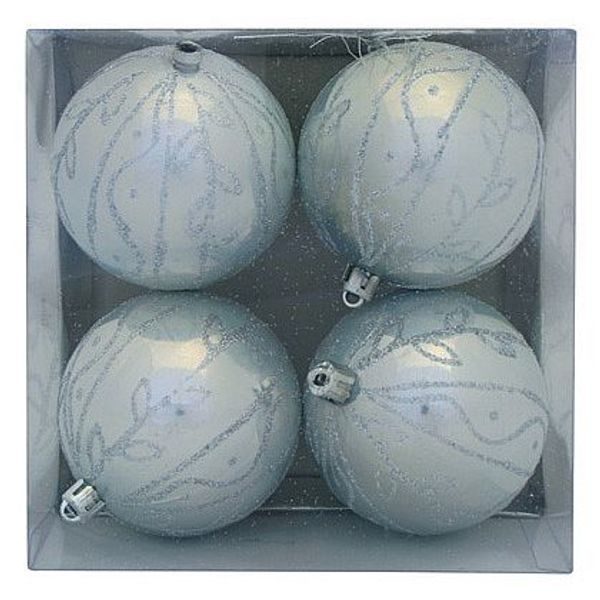 OZDOBA XMAS N16 8004, 4DÍLNÁ, STŘÍBRNÁ - BAŇKY NA STROMEČEK, OZDOBY{% if zbozi.kategorie.adresa_nazvy[0] != zbozi.kategorie.nazev %} - DŮM A DOMÁCNOST, ELEKTRO..{% endif %}