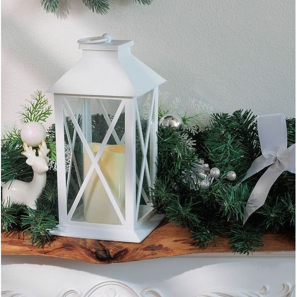 MAGICHOME VÁNOČNÍ LUCERNA, LED TEPLÁ BÍLÁ, 3XAAA, PLAST, ČASOVAČ, BÍLÁ, 14X14X32.2 CM, POHYBLIVÝ PLAMEN - VÁNOČNÍ DEKORACE{% if zbozi.kategorie.adresa_nazvy[0] != zbozi.kategorie.nazev %} - DŮM A DOMÁCNOST, ELEKTRO..{% endif %}