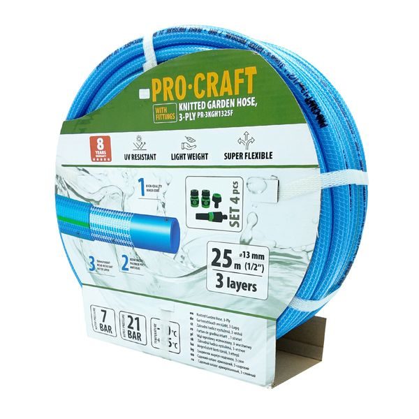 ZAHRADNÍ HADICÍ PROCRAFT PR-3KGH1325F | PR-3KGH1325F PROCRAFT - HADICE 1/2"{% if zbozi.kategorie.adresa_nazvy[0] != zbozi.kategorie.nazev %} - ZAHRADA{% endif %}