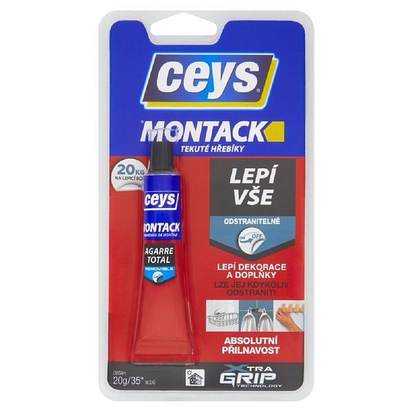 MONTACK CEYS LEPÍ VŠE ODSTRANITELNĚ 20G - LEPIDLA{% if zbozi.kategorie.adresa_nazvy[0] != zbozi.kategorie.nazev %} - DÍLNA A GARÁŽ{% endif %}