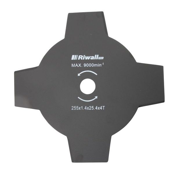RIWALL PRO ČTYŘZUBÝ ŽACÍ NŮŽ PRO KŘOVINOŘEZY ( 255 X 1,4 X 25,4 MM ) - ŽACÍ LISTY - NOŽE{% if zbozi.kategorie.adresa_nazvy[0] != zbozi.kategorie.nazev %} - ZAHRADA{% endif %}