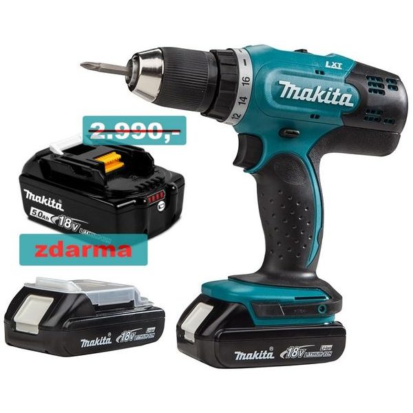 SET MAKITA DDF453SYE LI-ION 18V/1,5AH - AKU ŠROUBOVÁK 18V - 20V{% if zbozi.kategorie.adresa_nazvy[0] != zbozi.kategorie.nazev %} - AKU NÁŘADÍ{% endif %}