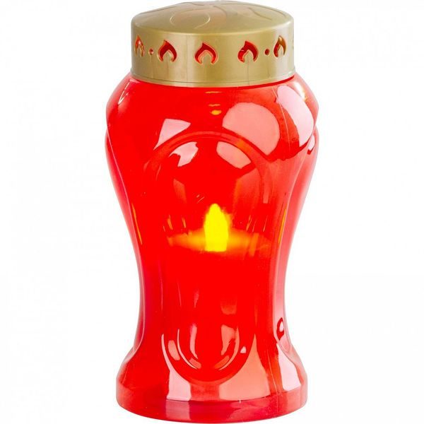KAHAN S LED SVÍČKOU ČERVENÝ, 17CM MAGICHOME TG-26, NA HROB, (SOUČÁST BALENÍ 2XAA) - SVÍČKY, SVÍCNY A JINÉ{% if zbozi.kategorie.adresa_nazvy[0] != zbozi.kategorie.nazev %} - DŮM A DOMÁCNOST, ELEKTRO..{% endif %}
