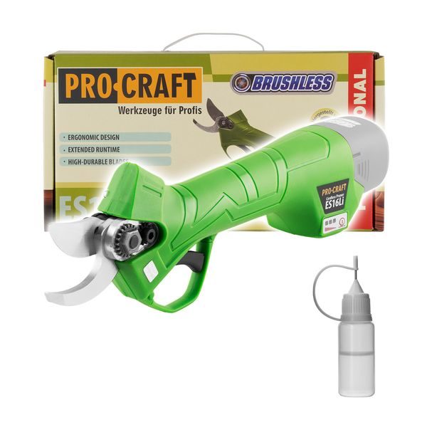 AKU NŮŽKY NA VĚTVE PROCRAFT ES16LI BEZ BATERIE | ES16LI BB PROCRAFT - AKU NŮŽKY NA VĚTVE{% if zbozi.kategorie.adresa_nazvy[0] != zbozi.kategorie.nazev %} - ZAHRADA{% endif %}