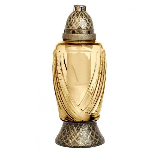 KAHAN GRAVE ZLATÉ SKLO, 200G, 55H, 33CM - SVÍČKY, SVÍCNY A JINÉ{% if zbozi.kategorie.adresa_nazvy[0] != zbozi.kategorie.nazev %} - DŮM A DOMÁCNOST, ELEKTRO..{% endif %}