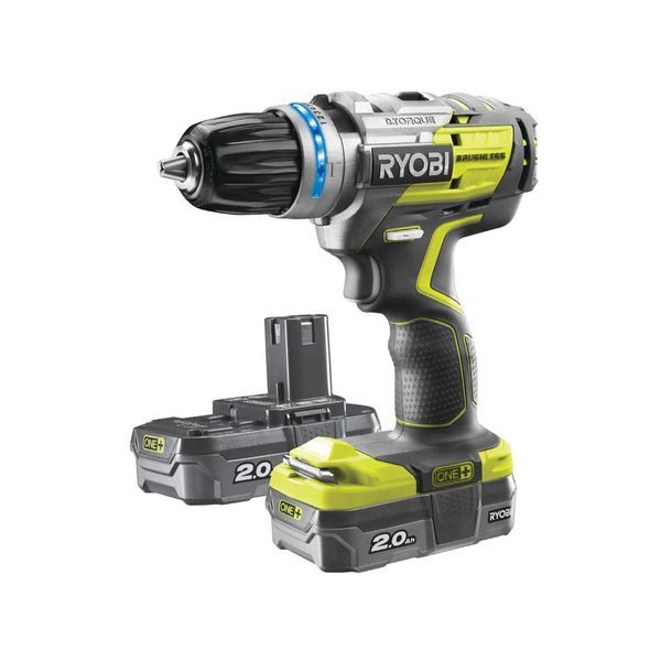 RYOBI R18PDBL-220S AKU 18 V BEZKOMUTÁTOROVÁ PŘÍKLEPOVÁ VRTAČKA + 2X 2AH BATERIE + NABÍJEČKA ONE+ - ZNAČKA RYOBI{% if zbozi.kategorie.adresa_nazvy[0] != zbozi.kategorie.nazev %} - ZNAČKA RYOBI{% endif %}