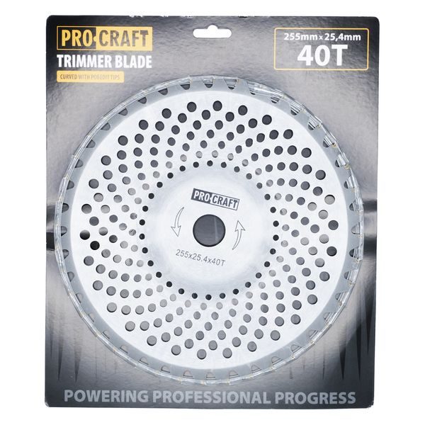 NŮŽ KŘOVINOŘEZU (KOTOUČ) (D255*25.4) 40T ZAOBLENÝ PROCRAFT | H/P-1 PROCRAFT - ŽACÍ LISTY - NOŽE{% if zbozi.kategorie.adresa_nazvy[0] != zbozi.kategorie.nazev %} - ZAHRADA{% endif %}