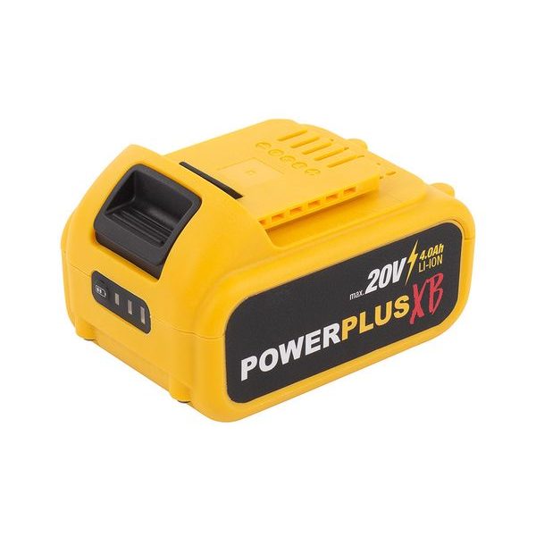 POWERPLUS POWXB90050 BATERIE 20V LI-ION 4,0AH - AKUMULÁTORY A NABÍJEČKY POWERPLUS{% if zbozi.kategorie.adresa_nazvy[0] != zbozi.kategorie.nazev %} - NÁHRADNÍ DÍLY{% endif %}
