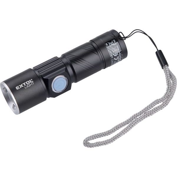 EXTOL LIGHT SVÍTILNA 150LM, ZOOM, USB NABÍJENÍ, XPE 3W LED, 43135 - KAPESNÍ SVÍTILNY A ČELOVKY{% if zbozi.kategorie.adresa_nazvy[0] != zbozi.kategorie.nazev %} - SVÍTIDLA{% endif %}