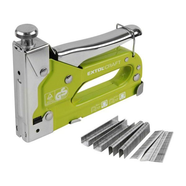 EXTOL CRAFT PISTOLE SPONKOVACÍ 3FUNKČNÍ, 4-14MM/TL. 1,2MM, 9176 - SPONKOVACÍ PISTOLE A SPONY{% if zbozi.kategorie.adresa_nazvy[0] != zbozi.kategorie.nazev %} - RUČNÍ NÁŘADÍ{% endif %}